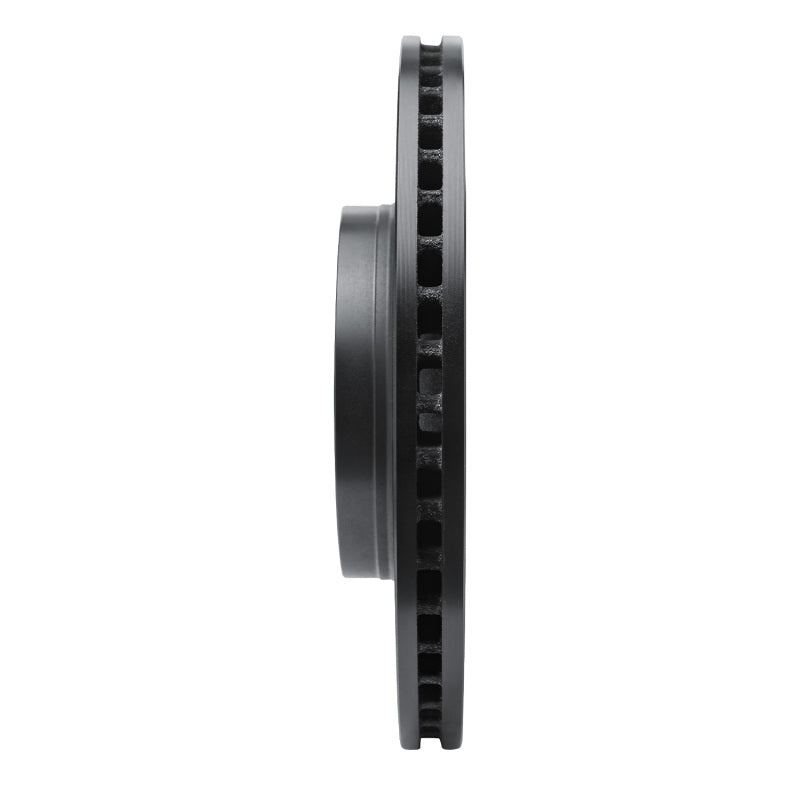 R1 Concepts R1 18-25 Jeep Gladiator Front Left Drilled & Slotted Black Brake Rotor