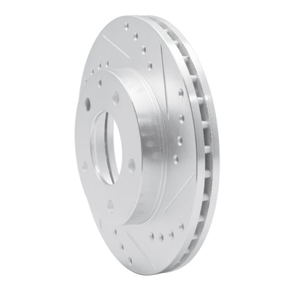 R1 Concepts R1 93-03 Ford Probe Front Right Drilled & Slotted Silver Brake Rotor