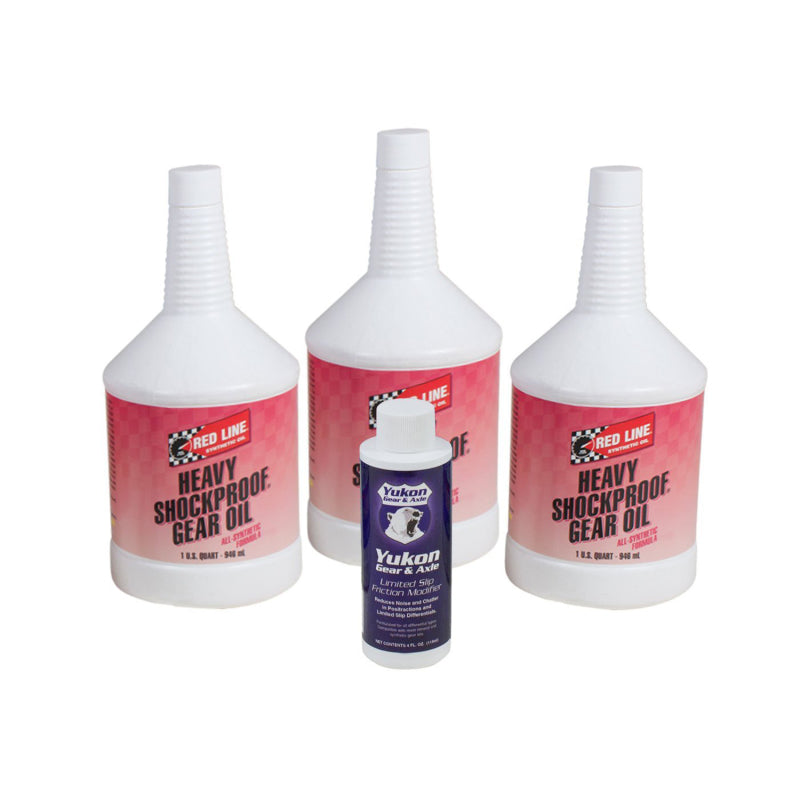 Yukon Gear & Axle Yukon Gear Redline Synthetic Shock Proof Oil w/ Positraction Additive. 3 Quarts