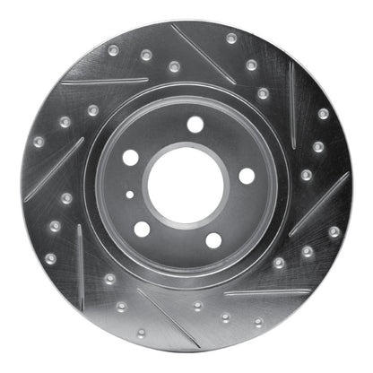 R1 Concepts R1 05-05 Buick TERRAZA Rear Left Drilled & Slotted Silver Brake Rotor