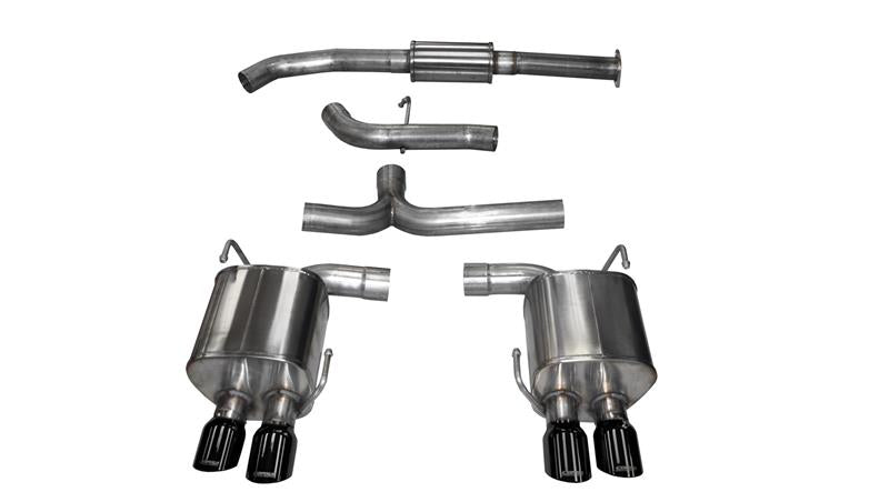 CORSA Performance Corsa 2015-2021 Subaru WRX Cat Back Exhaust Black Quad 3.5in Tips *Sport*