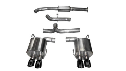 CORSA Performance Corsa 2015-2021 Subaru WRX Cat Back Exhaust Black Quad 3.5in Tips *Sport*