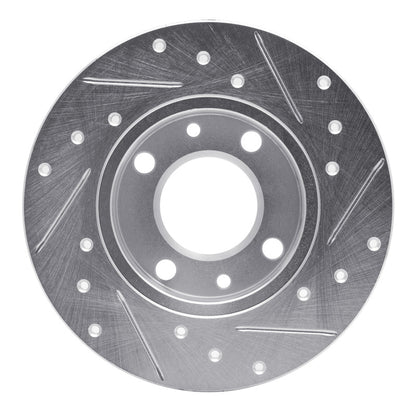 R1 Concepts R1 66-92 Bertone X-1/9 Rear Left Front Left Drilled & Slotted Silver Brake Rotor