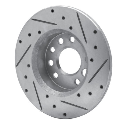 R1 Concepts R1 82-82 Buick SKYHAWK Front Left Drilled & Slotted Silver Brake Rotor