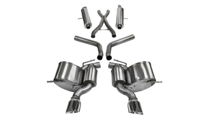 CORSA Performance Corsa 2012-2013 Jeep Grand Cherokee 6.4L V8 Polished Sport Cat-Back Exhaust