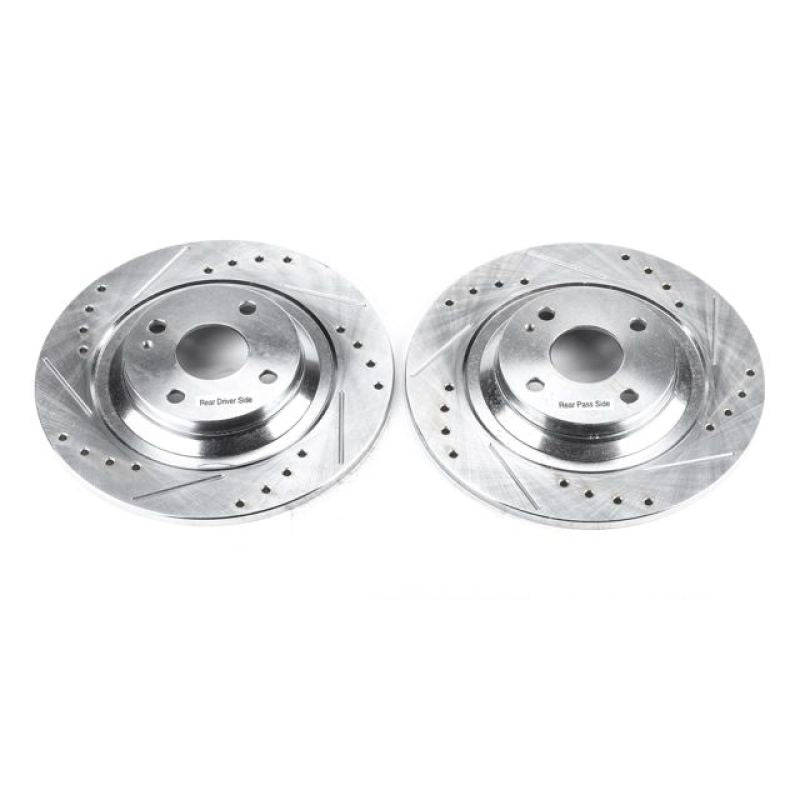 PowerStop Power Stop 01-05 Mazda Miata Rear Evolution Drilled & Slotted Rotors - Pair