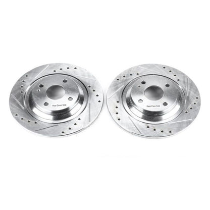 PowerStop Power Stop 01-05 Mazda Miata Rear Evolution Drilled & Slotted Rotors - Pair