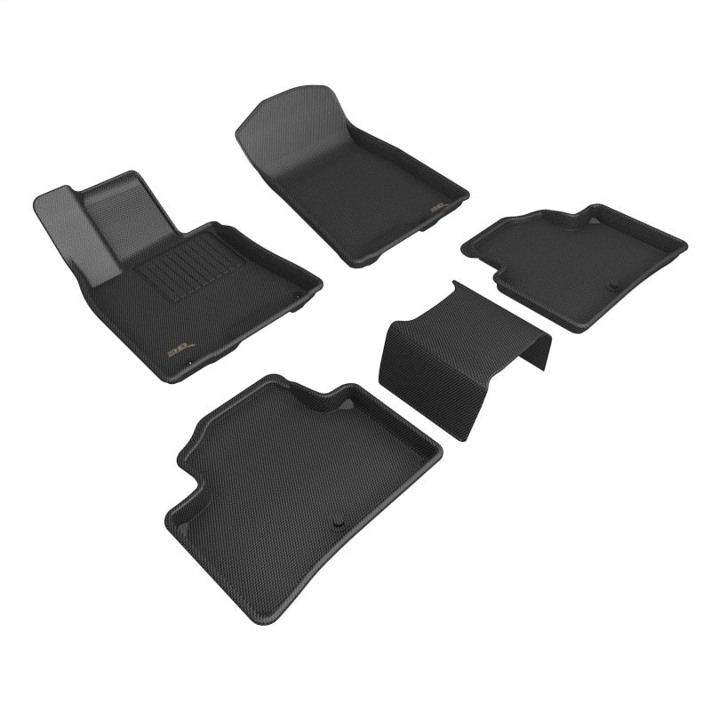 3D MAXpider 22-23 Genesis GV70 Kagu Floor Mat- Black R1 R2