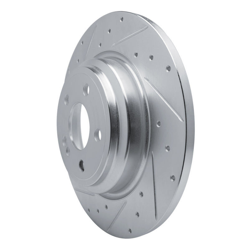 R1 Concepts R1 20-25 Mercedes-Benz GLE350 Rear Left Drilled & Slotted Silver Brake Rotor