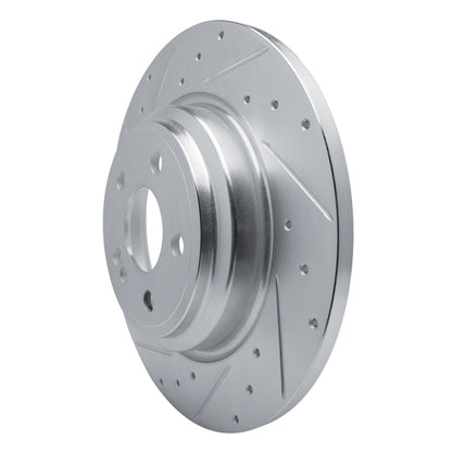 R1 Concepts R1 20-25 Mercedes-Benz GLE350 Rear Left Drilled & Slotted Silver Brake Rotor