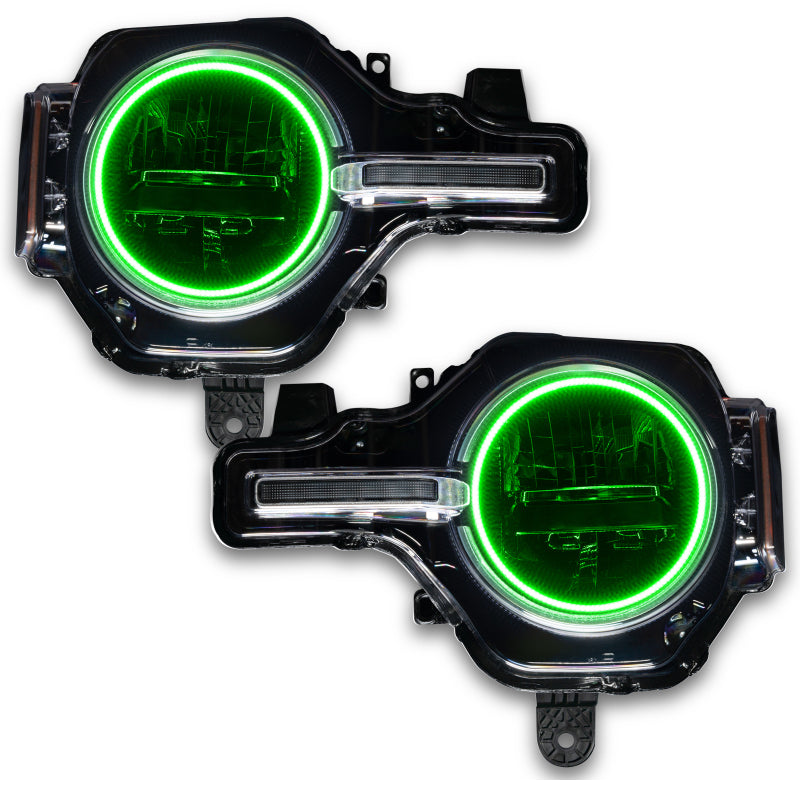 ORACLE Lighting Oracle 2021 Ford Bronco Base Headlight LED Halo Kit - ColorSHIFT - w/ Simple Controller