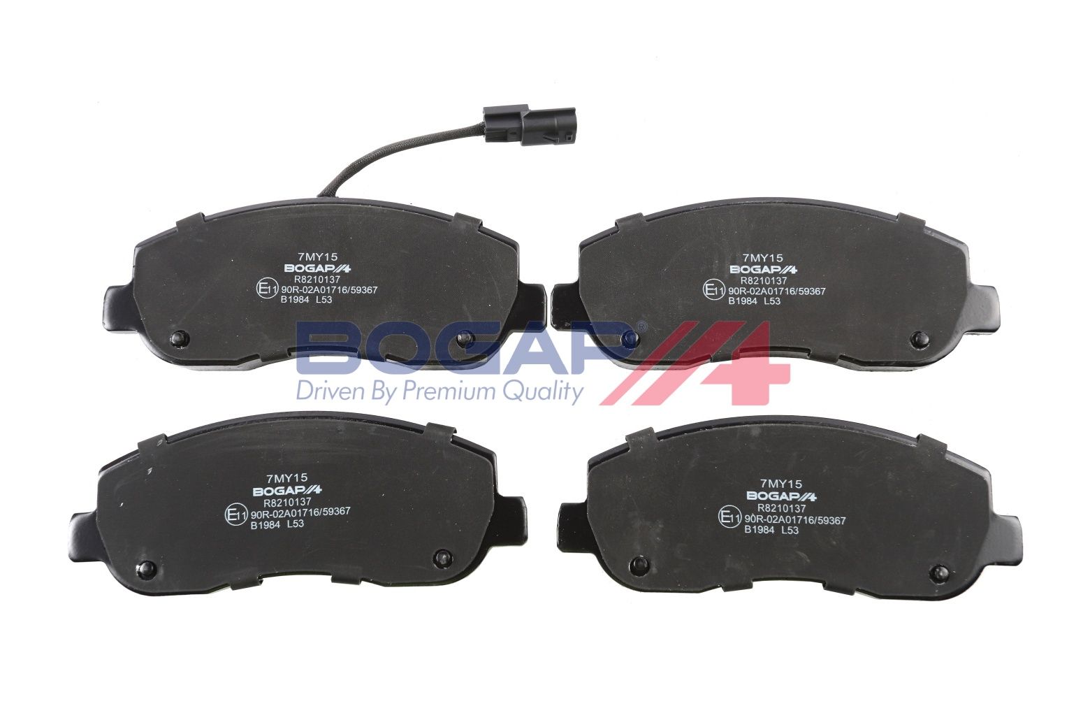 BOGAP R8210137 Brake Pad Set, Disc Brake