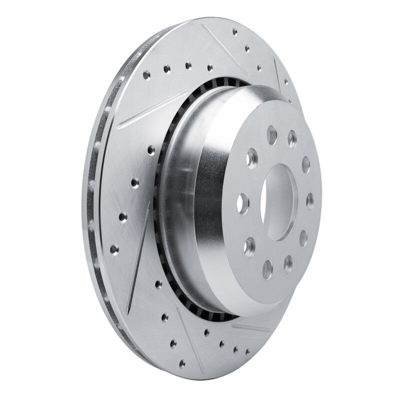 R1 Concepts R1 20-25 Jeep Gladiator Rear Right Drilled & Slotted Silver Brake Rotor