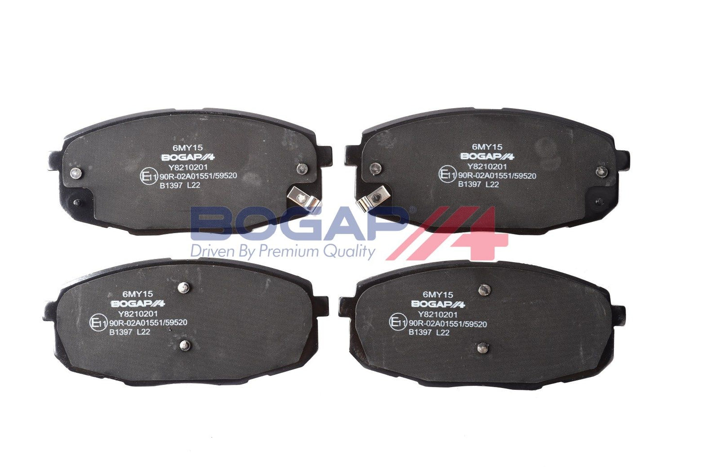 BOGAP Y8210201 Brake Pad Set, Disc Brake