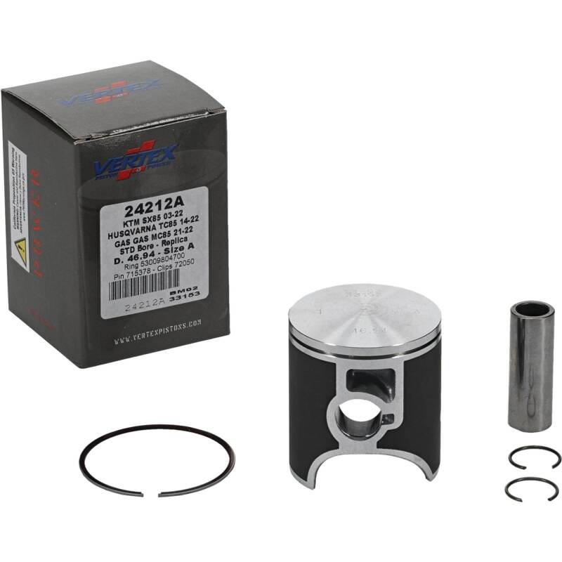 Vertex Pistons Vertex Piston 03-24 KTM 85 SX 85cc Cast Replica Piston Kit