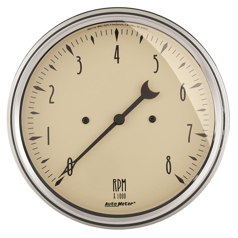 Autometer Antique Beige 52.4mm 0-100 PSI Mechanical Oil Pressure Gauge