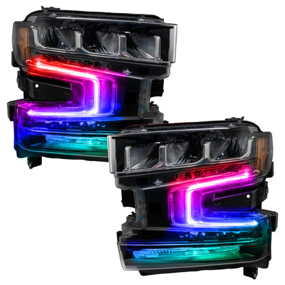 ORACLE Lighting Oracle 19-21 Chevy Silverado 1500 RGB+W Headlight DRL Kit - w/ Simple Controller