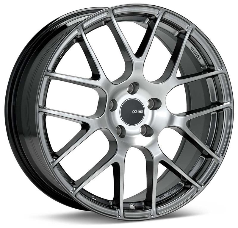 Enkei Raijin 19x8 35mm Offset 5x112 Bolt Pattern 72.6 Bore Dia Hyper Silver Wheel