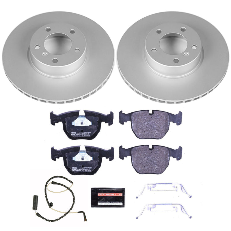 PowerStop Power Stop 01-03 BMW 530i Front Euro-Stop Brake Kit
