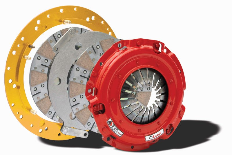 McLeod Racing McLeod RXT Twin Disc Clutch 6 Bolt LS Motor 9 11/16 x 1 1/8 x 10 BRZ Facing w/Aluminum Flywheel