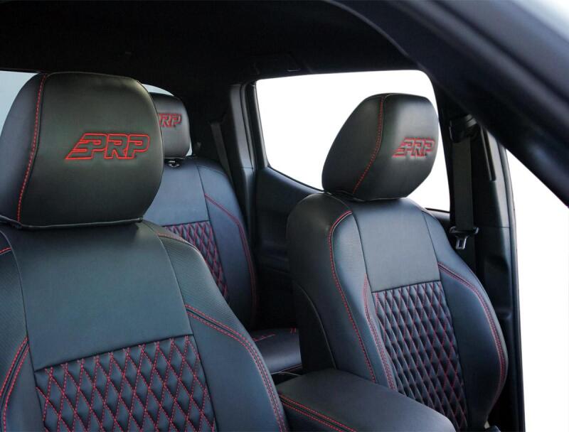 PRP Seats PRP 6-23 Toyota Tacoma Front Seat Covers (Pair) - Black/Navy Blue