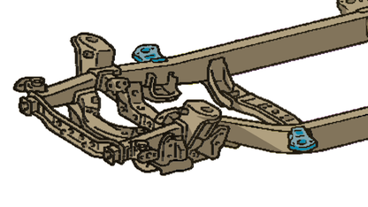 RustBuster Rust Buster 95-04 Toyota Tocoma Front Cab Mount - RIde Side