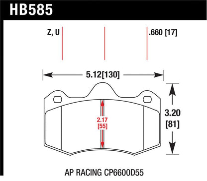 Hawk Performance Ceramic Street Brake Pads