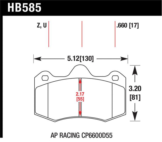 Hawk Performance Ceramic Street Brake Pads