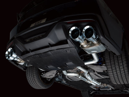 AWE Tuning AWE 2024 Ford Mustang Dark Horse S650 RWD SwitchPath Cat-Back Exhaust w/ Quad Chrome Silver Tips