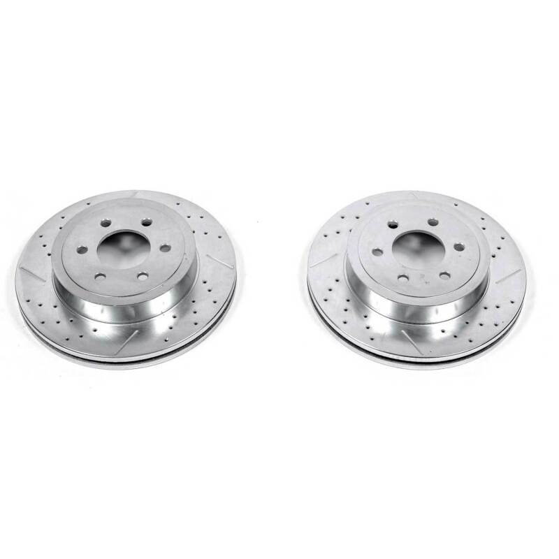 PowerStop Power Stop 03-04 Dodge Dakota Front Evolution Drilled & Slotted Rotors - Pair