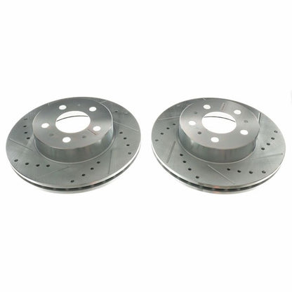 PowerStop Power Stop 95-97 Ford Crown Victoria Front Evolution Drilled & Slotted Rotors - Pair