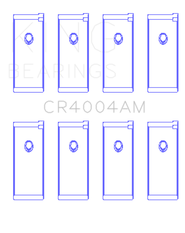 King Engine Bearings Isuzu 4Xc1/4Xc1T (Size +0.25mm) Connecting Rod Bearing Set