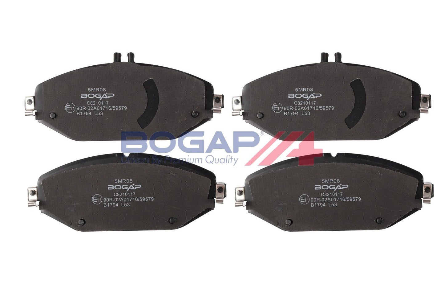 BOGAP A8210117 Brake Pad Set, Disc Brake