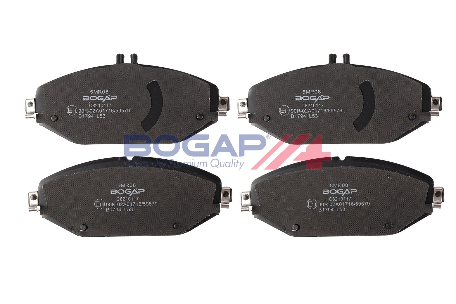 BOGAP A8210117 Brake Pad Set, Disc Brake