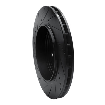 R1 Concepts R1 12-25 Dodge Durango Rear Right Drilled & Slotted Black Brake Rotor