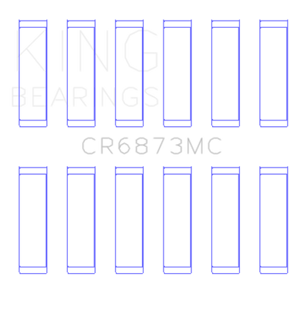 King Engine Bearings Toyota 2Gr-FE/ 3GR-FE Polymer Coated (Size 0.25) Connecting Rod Bearing Set