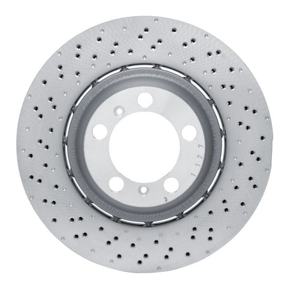 DFC 13-19 Porsche 911 Left Rear Drilled Hi-Carbon Alloy Geomet Coated Rotor