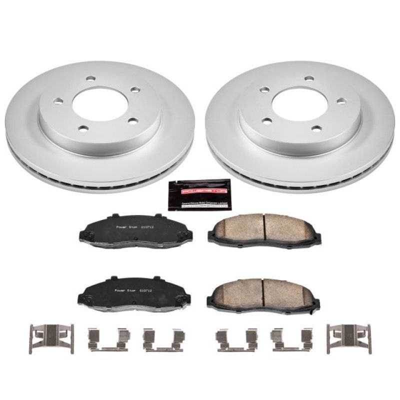 PowerStop Power Stop 97-03 Ford F-150 Front Z17 Evolution Geomet Coated Brake Kit