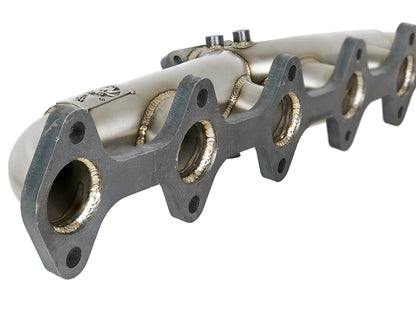 aFe Twisted Steel Header Turbo Manifold (T4) 98.5-02 Dodge Diesel Trucks L6 5.9L (td)