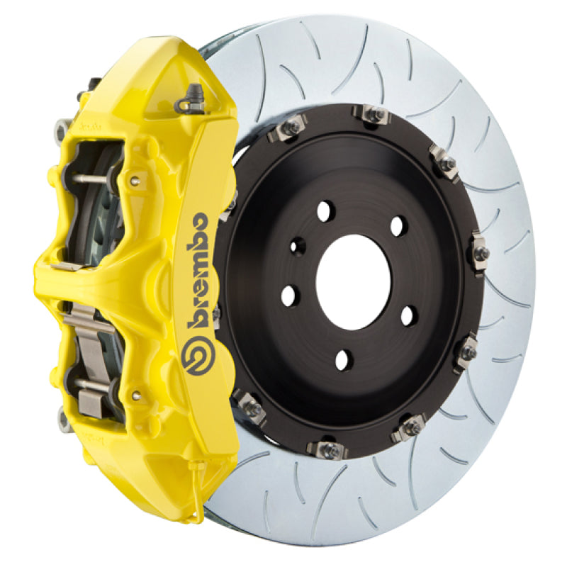 Brembo 25+ BMW X3 30/BMW X3 M50 xDrive Fr GT BBK 6 Pist Cast 405x34 2pc Rotor Slotted Type3- Yellow
