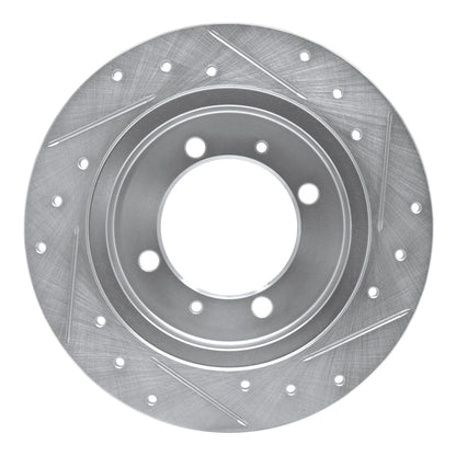 R1 Concepts R1 00-07 Mitsubishi Space Star (Mexico) Rear Left Drilled & Slotted Silver Brake Rotor