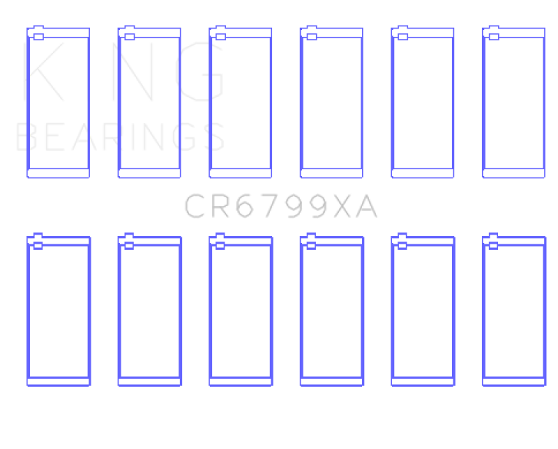 King Engine Bearings Mercedes Benz OM 603 Rod Bearing Set
