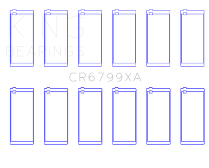 King Engine Bearings Mercedes Benz OM 603 Rod Bearing Set