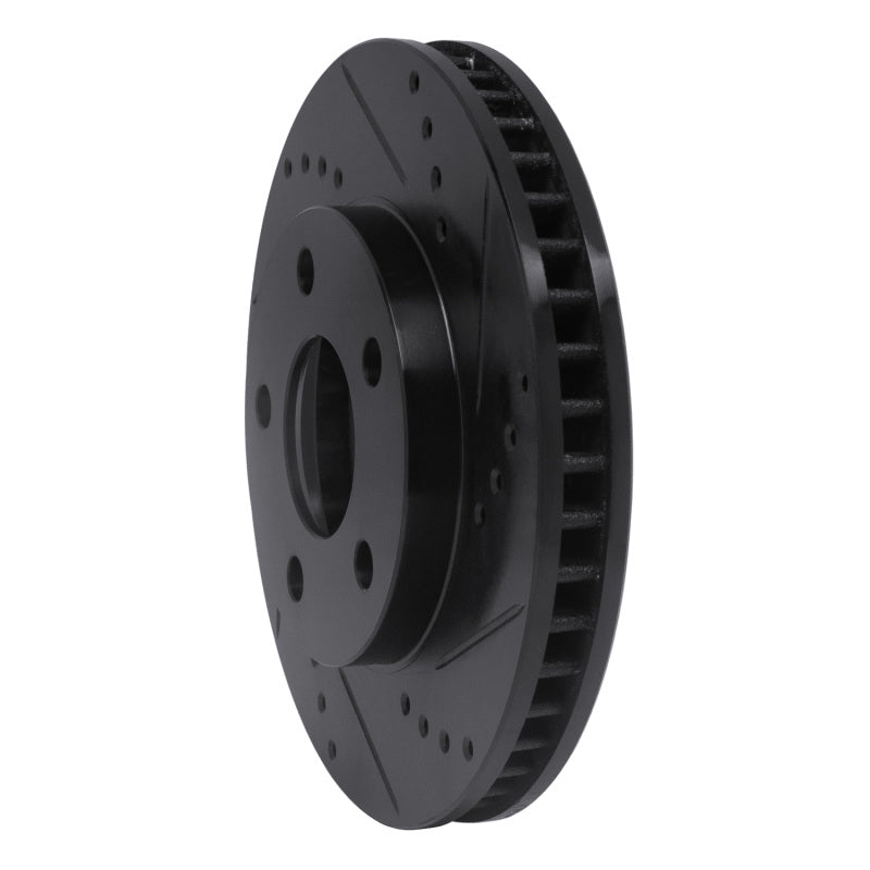 R1 Concepts R1 97-05 Buick Century Front Right Drilled & Slotted Black Brake Rotor
