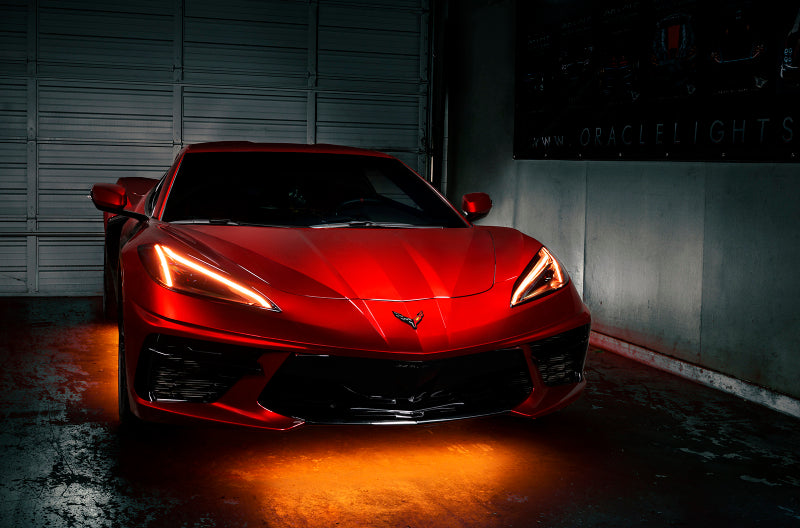 ORACLE Lighting Oracle 20-21 Chevy Corvette C8 RGB+A Headlight DRL Upgrade Kit - ColorSHIFT - RF