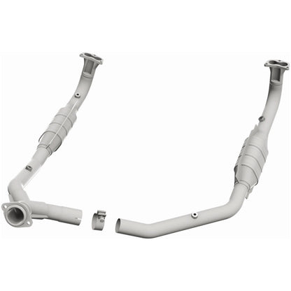 MagnaFlow DF Cat. Conv 97 Land Rover Defender 90 4.0L Y-Pipe Assy / 96-99 Discovery 4.0L Y-Pipe Assy