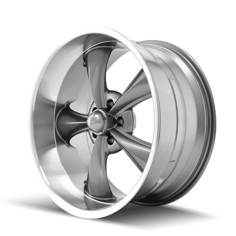 Ridler Wheels Ridler 695 20x8.5 / 5x120.65 BP / 0mm Offset / 83.82mm Hub Gloss Grey Machined Wheel