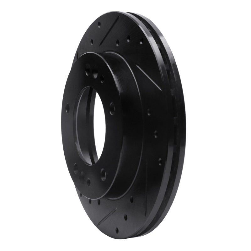 R1 Concepts R1 95-02 Kia Sportage (USA/Canada) Front Left Drilled & Slotted Black Brake Rotor