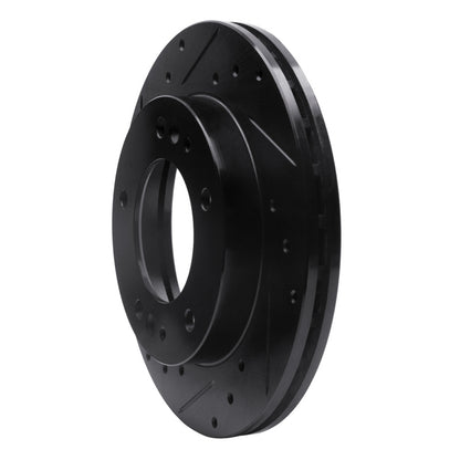 R1 Concepts R1 95-02 Kia Sportage (USA/Canada) Front Left Drilled & Slotted Black Brake Rotor