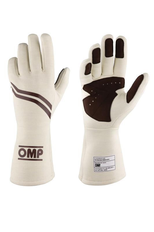 OMP DIJON GLOVES FIA 8856-2018 my2025 NAVY BLUE / FLUO ORANGE SZ L